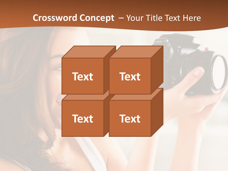 Attractive Comfortable Portrait PowerPoint Template