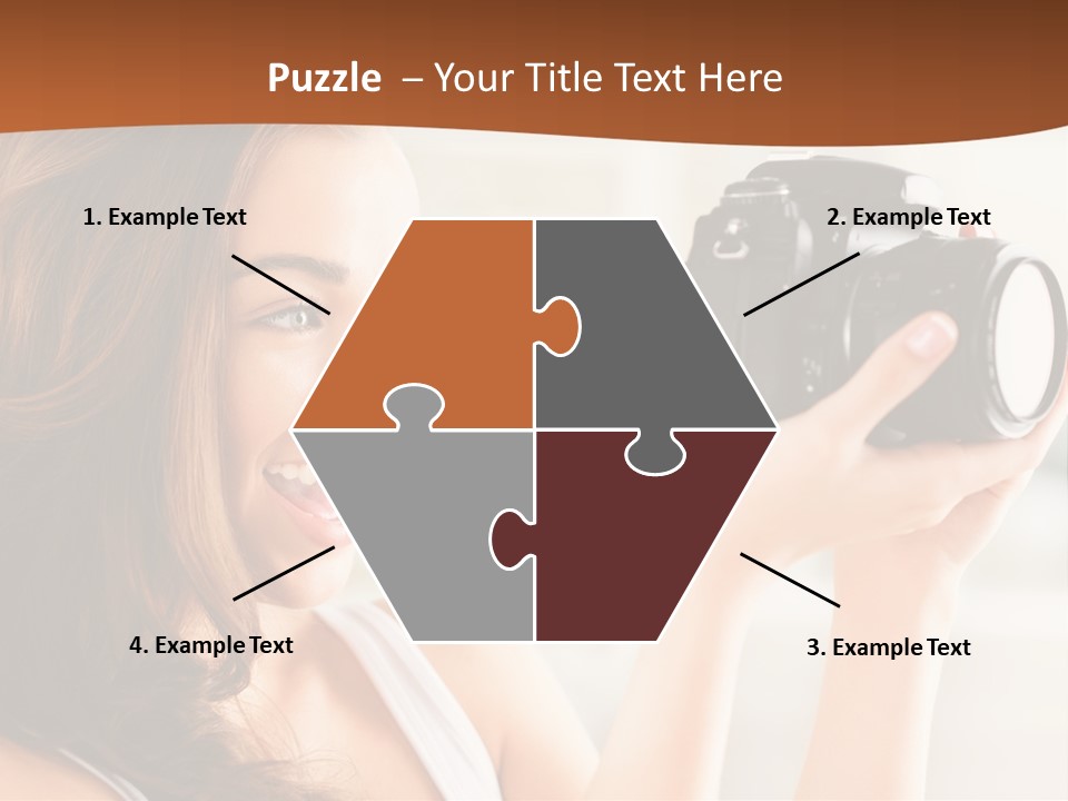 Attractive Comfortable Portrait PowerPoint Template