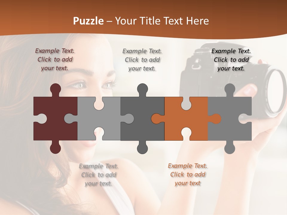 Attractive Comfortable Portrait PowerPoint Template