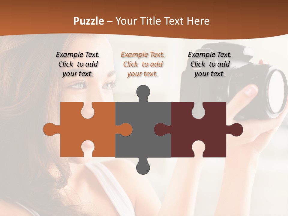 Attractive Comfortable Portrait PowerPoint Template