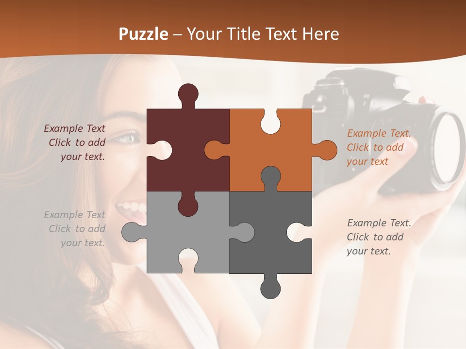 Attractive Comfortable Portrait PowerPoint Template