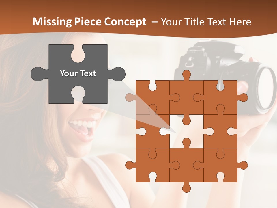 Attractive Comfortable Portrait PowerPoint Template