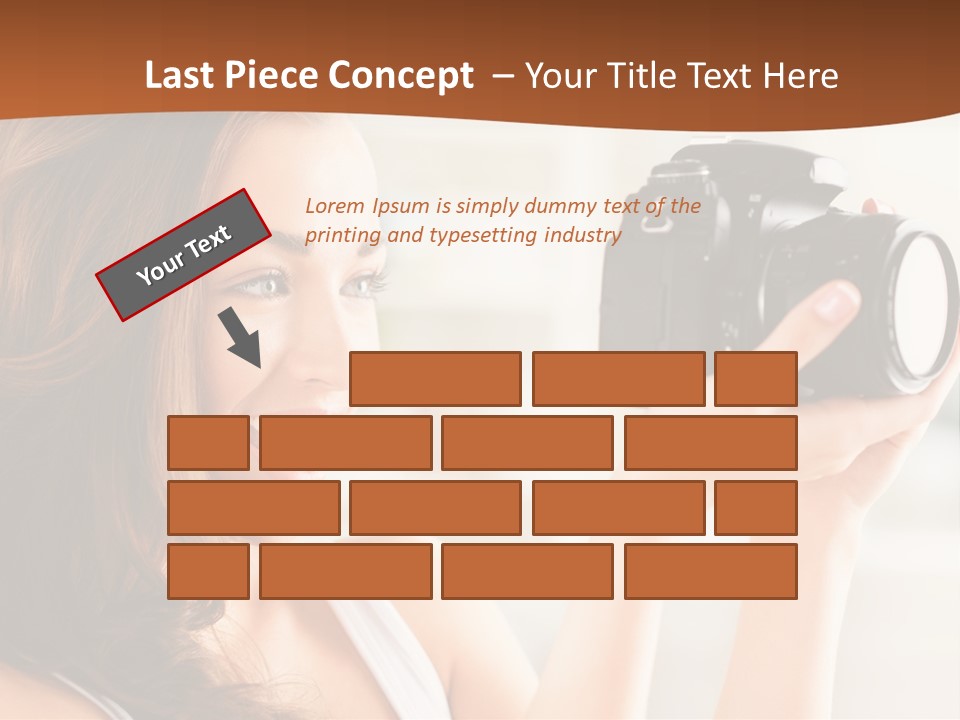 Attractive Comfortable Portrait PowerPoint Template