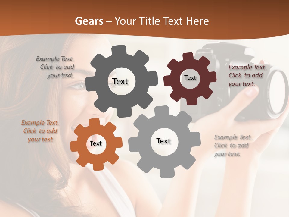 Attractive Comfortable Portrait PowerPoint Template