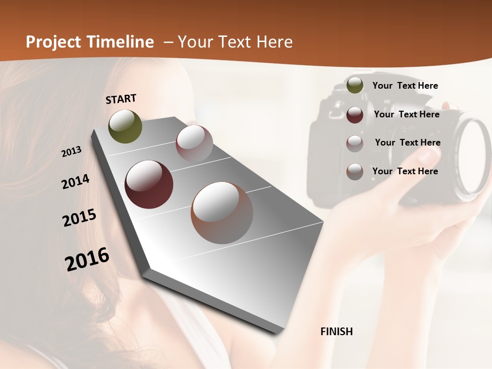 Attractive Comfortable Portrait PowerPoint Template