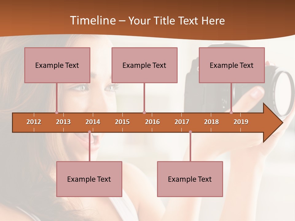 Attractive Comfortable Portrait PowerPoint Template