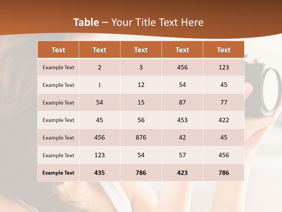 Attractive Comfortable Portrait PowerPoint Template
