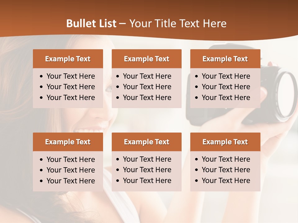 Attractive Comfortable Portrait PowerPoint Template