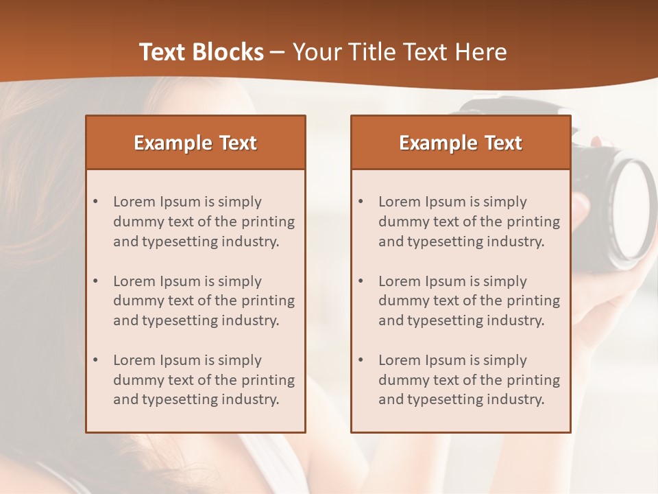 Attractive Comfortable Portrait PowerPoint Template