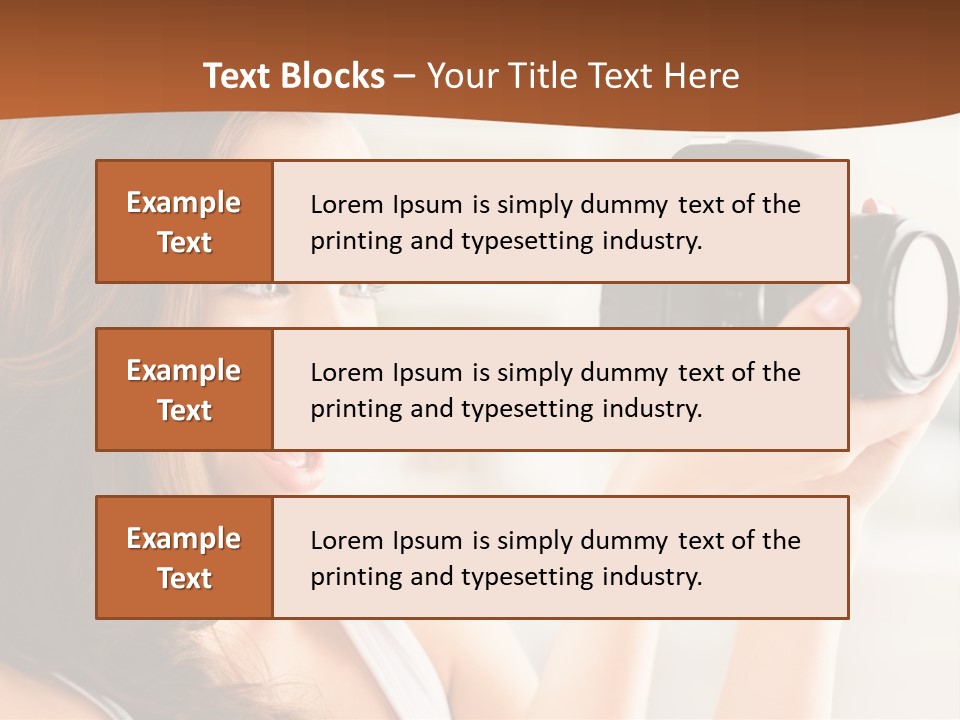 Attractive Comfortable Portrait PowerPoint Template