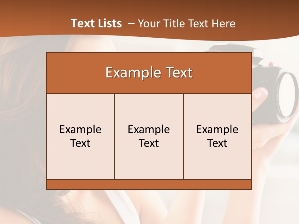 Attractive Comfortable Portrait PowerPoint Template