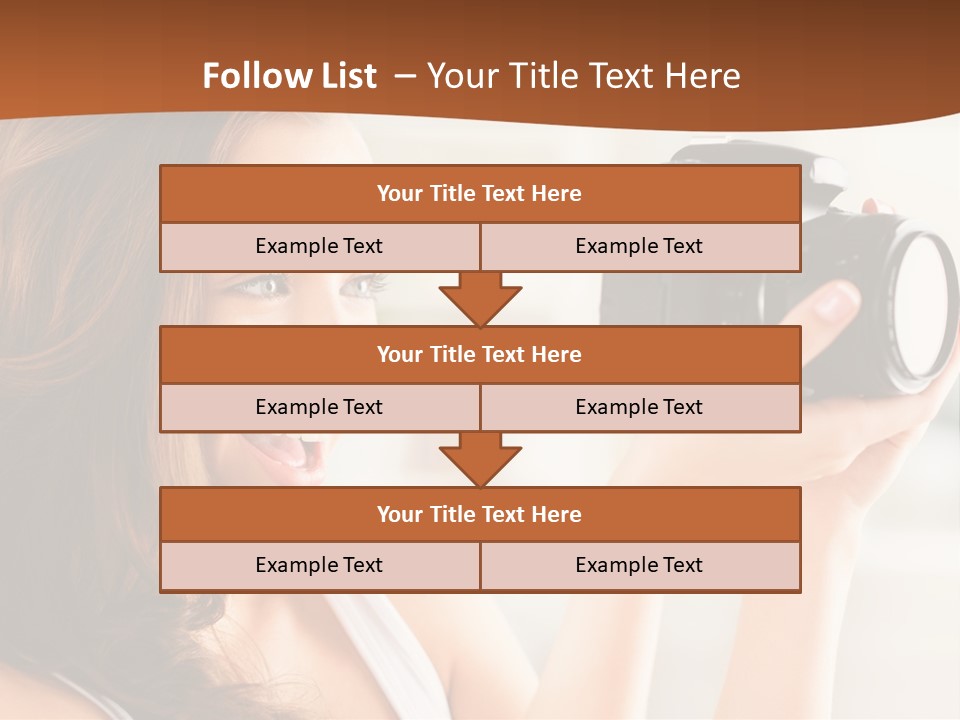 Attractive Comfortable Portrait PowerPoint Template