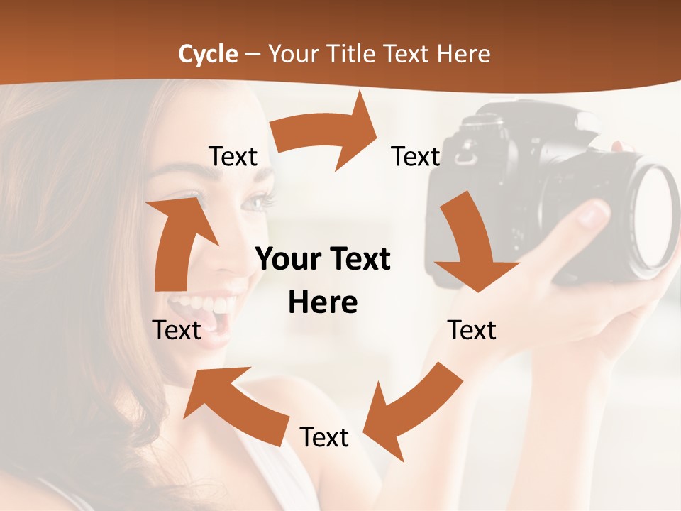 Attractive Comfortable Portrait PowerPoint Template