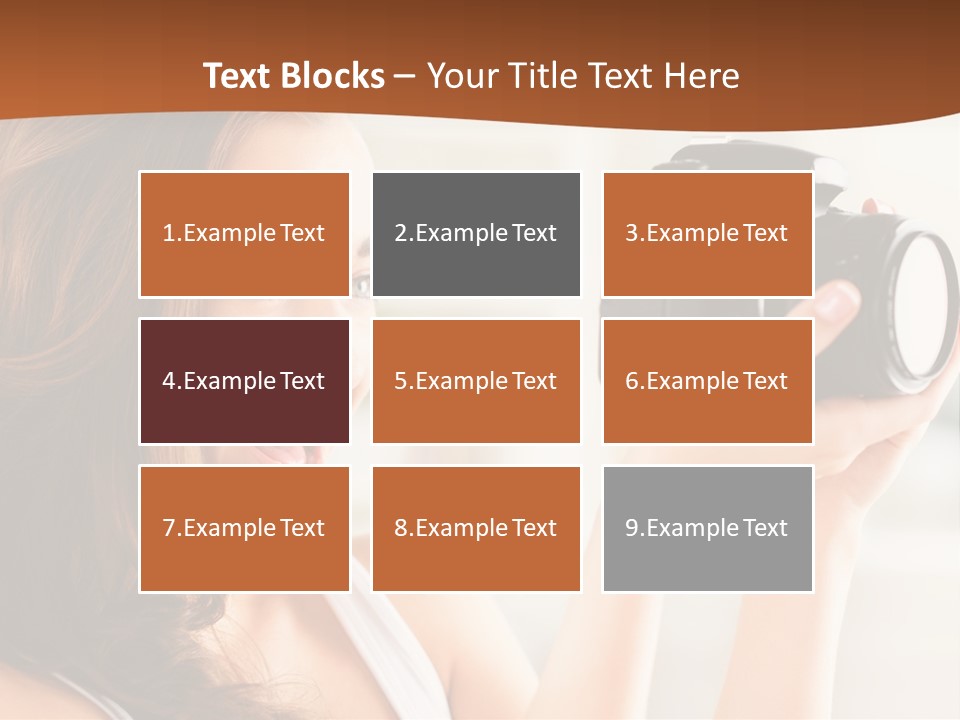 Attractive Comfortable Portrait PowerPoint Template