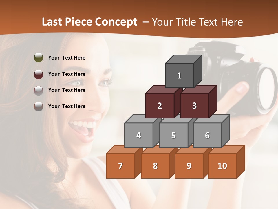 Attractive Comfortable Portrait PowerPoint Template