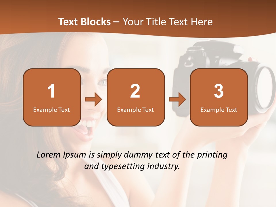 Attractive Comfortable Portrait PowerPoint Template