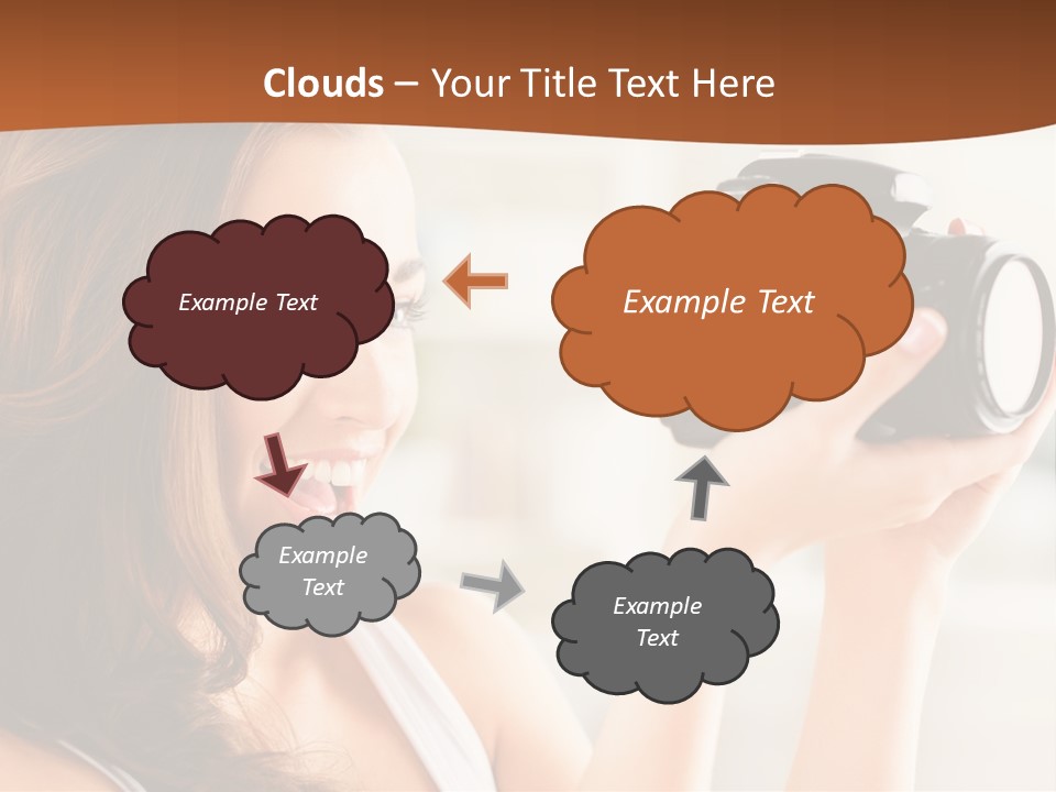 Attractive Comfortable Portrait PowerPoint Template
