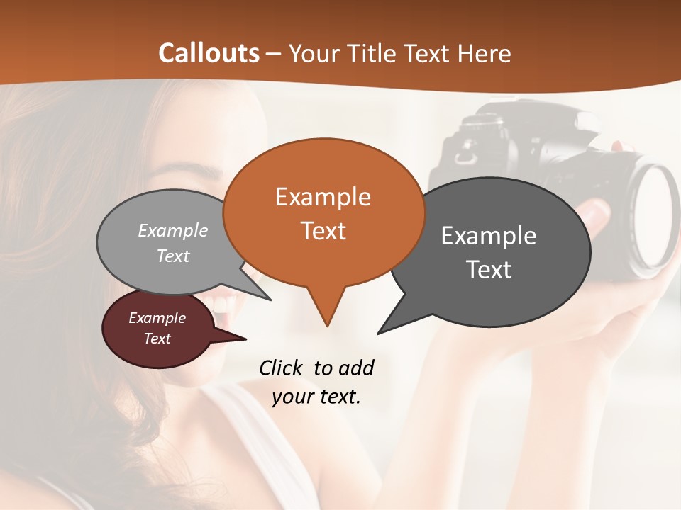 Attractive Comfortable Portrait PowerPoint Template