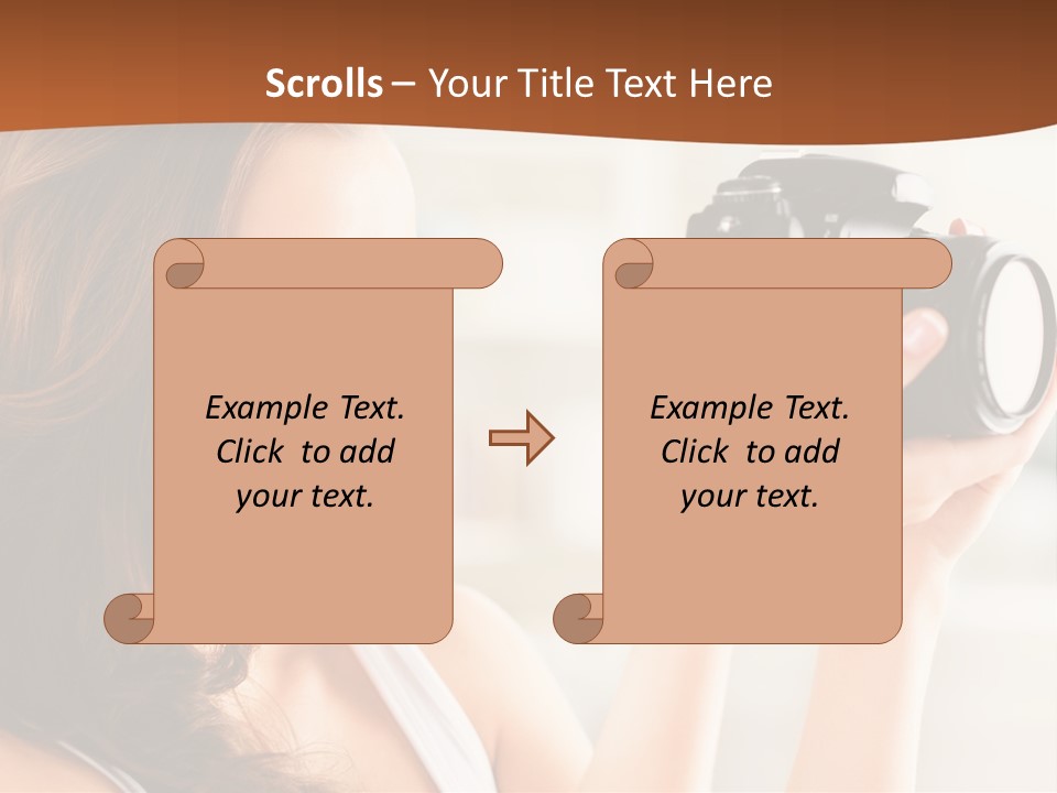 Attractive Comfortable Portrait PowerPoint Template