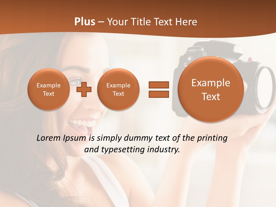 Attractive Comfortable Portrait PowerPoint Template