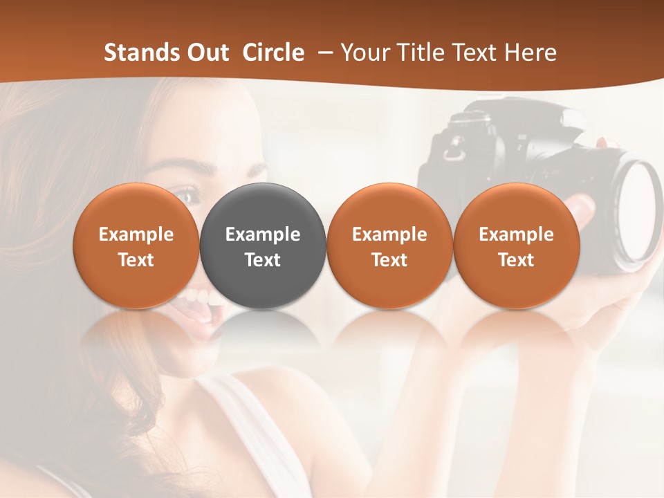 Attractive Comfortable Portrait PowerPoint Template