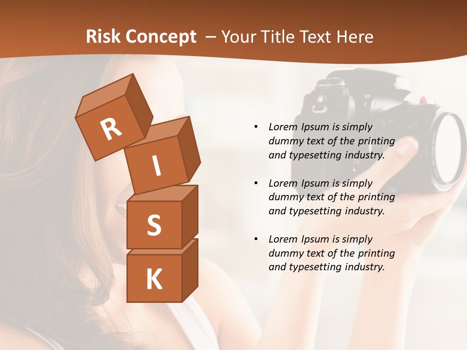 Attractive Comfortable Portrait PowerPoint Template