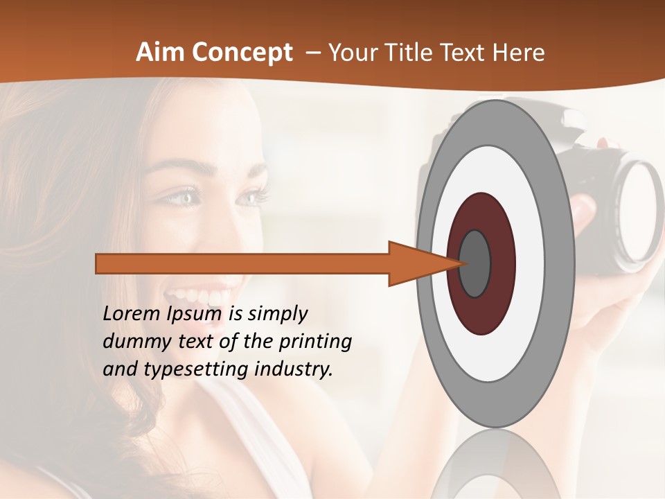 Attractive Comfortable Portrait PowerPoint Template