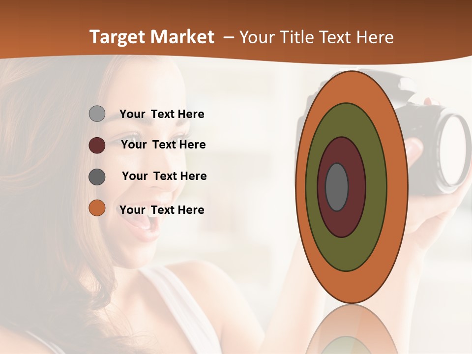 Attractive Comfortable Portrait PowerPoint Template