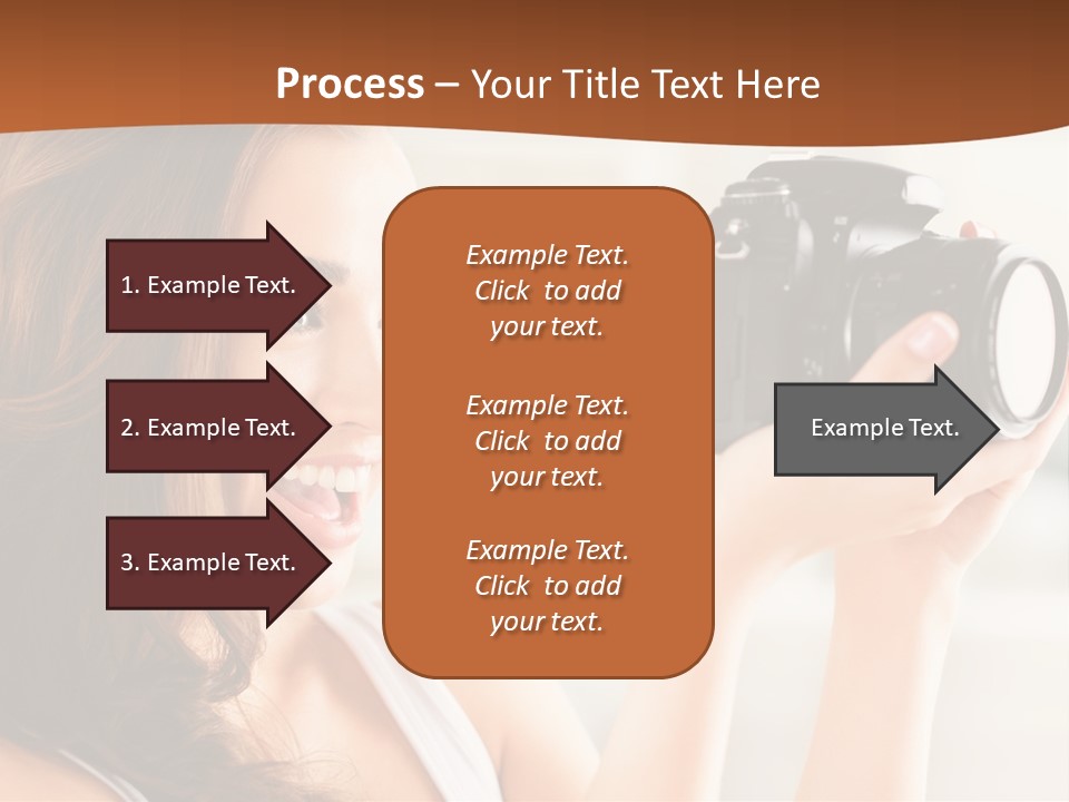 Attractive Comfortable Portrait PowerPoint Template