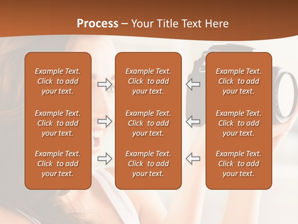 Attractive Comfortable Portrait PowerPoint Template