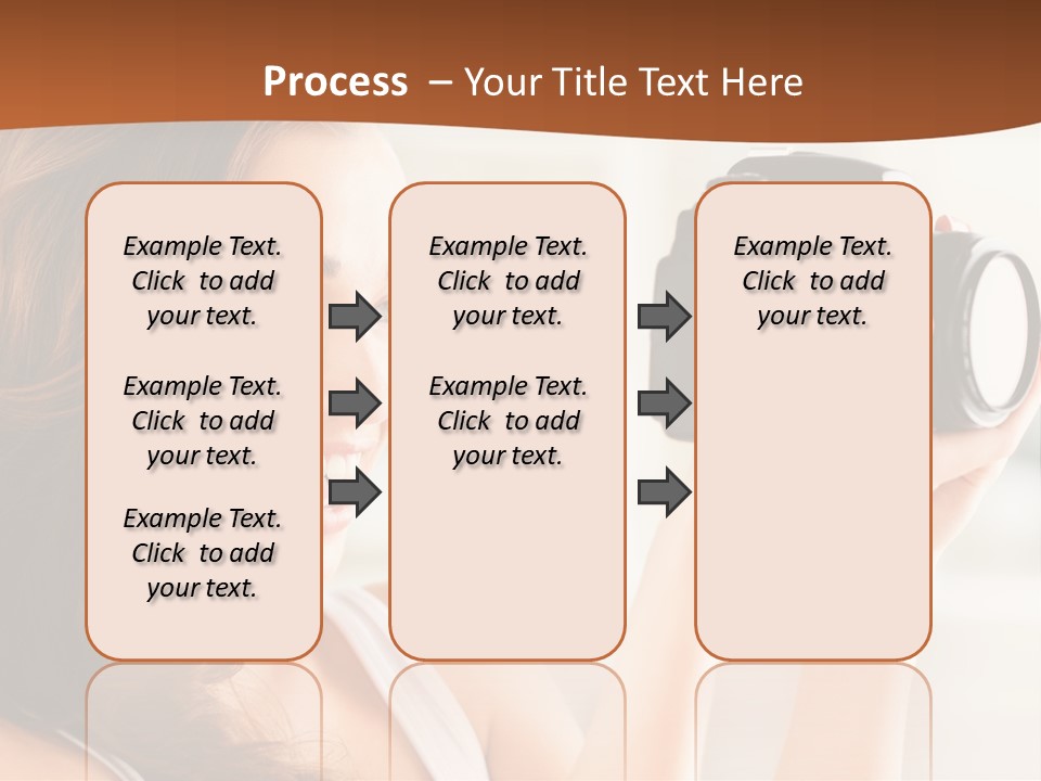 Attractive Comfortable Portrait PowerPoint Template