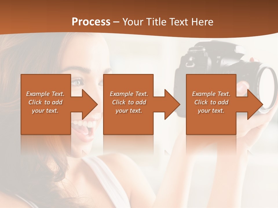 Attractive Comfortable Portrait PowerPoint Template