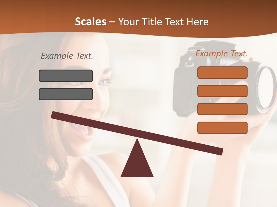 Attractive Comfortable Portrait PowerPoint Template