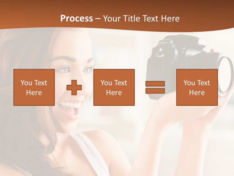 Attractive Comfortable Portrait PowerPoint Template