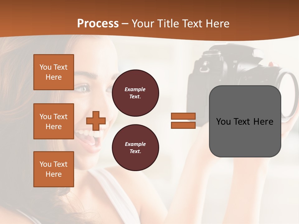 Attractive Comfortable Portrait PowerPoint Template