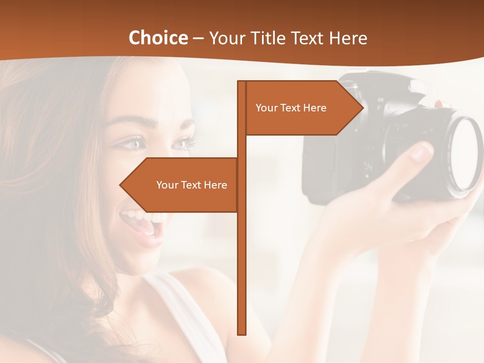 Attractive Comfortable Portrait PowerPoint Template