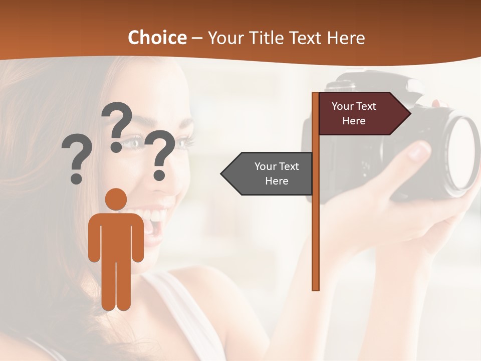 Attractive Comfortable Portrait PowerPoint Template