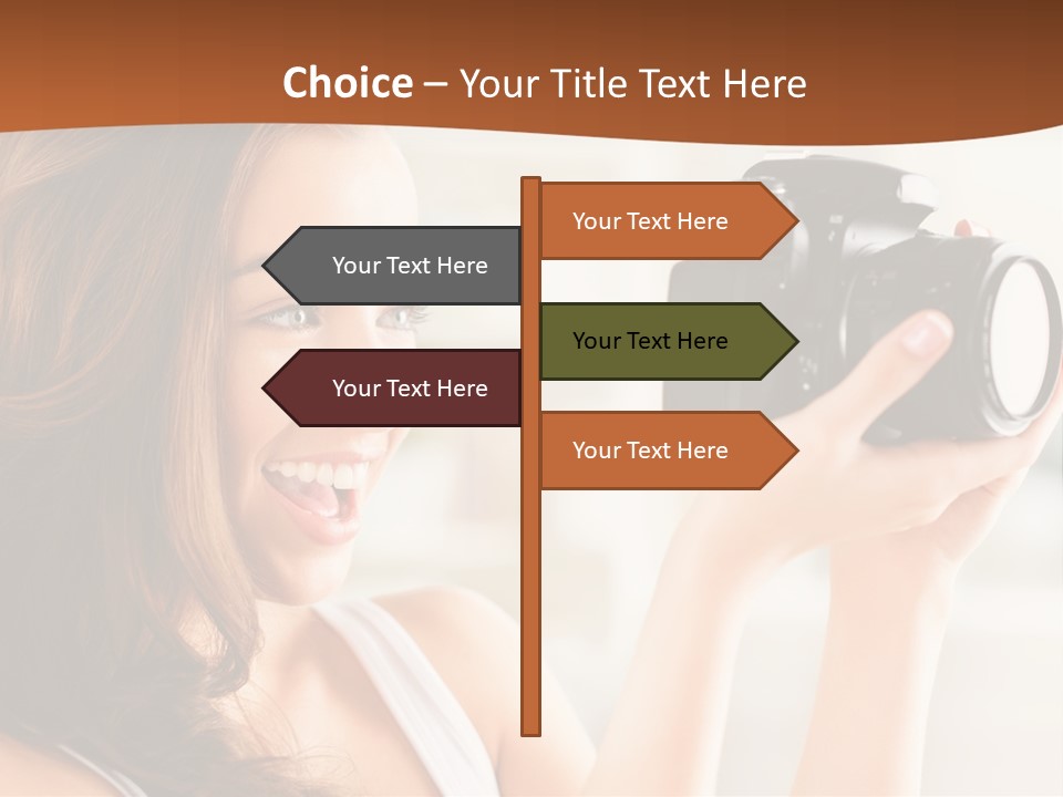 Attractive Comfortable Portrait PowerPoint Template