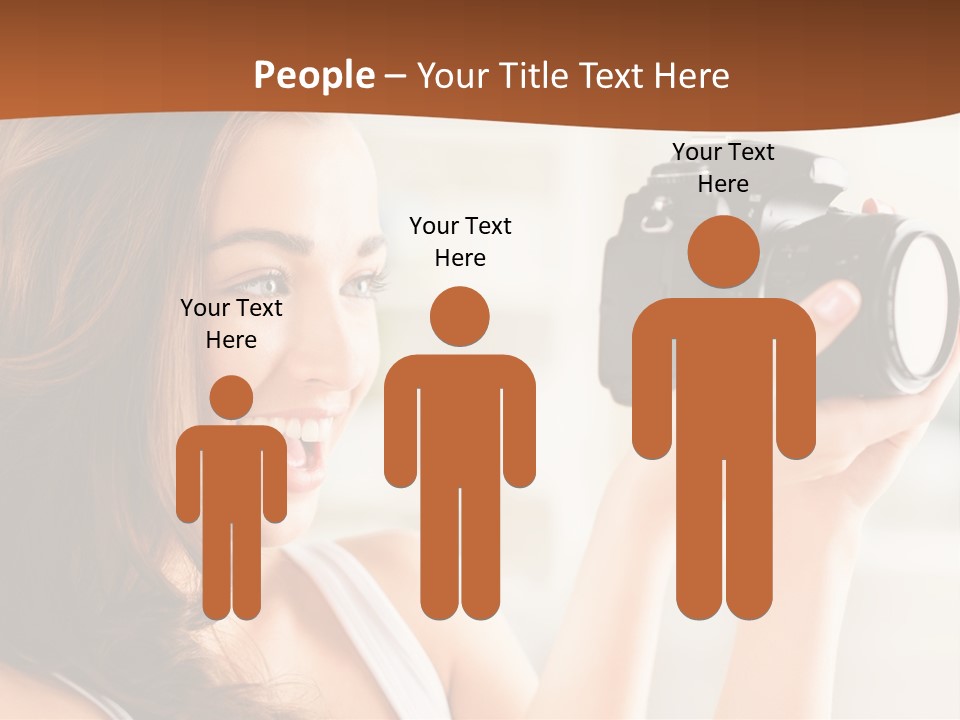 Attractive Comfortable Portrait PowerPoint Template