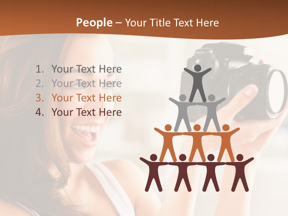 Attractive Comfortable Portrait PowerPoint Template