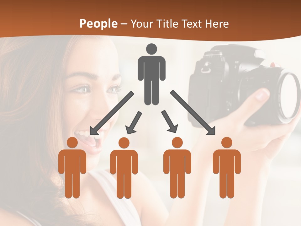 Attractive Comfortable Portrait PowerPoint Template