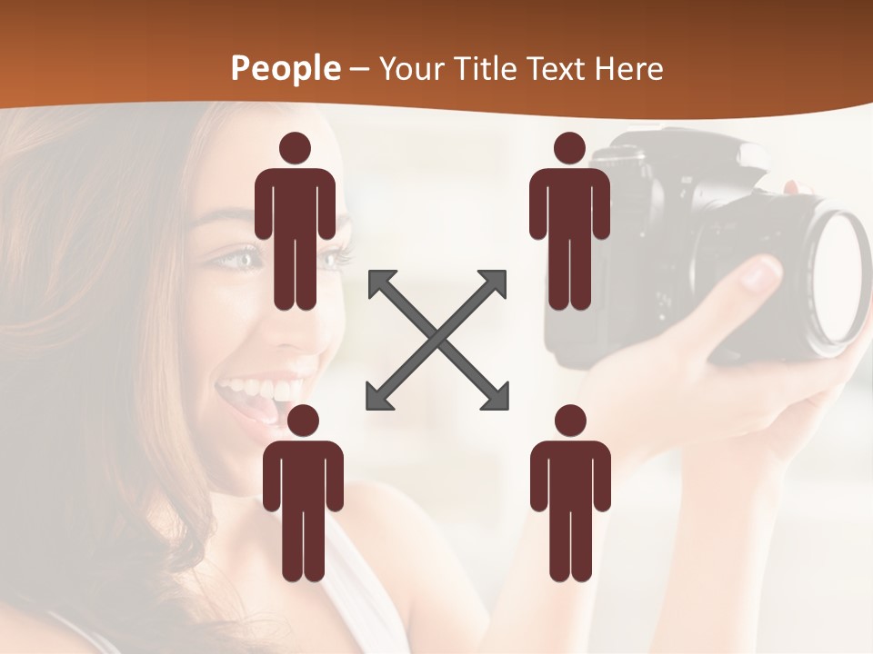 Attractive Comfortable Portrait PowerPoint Template