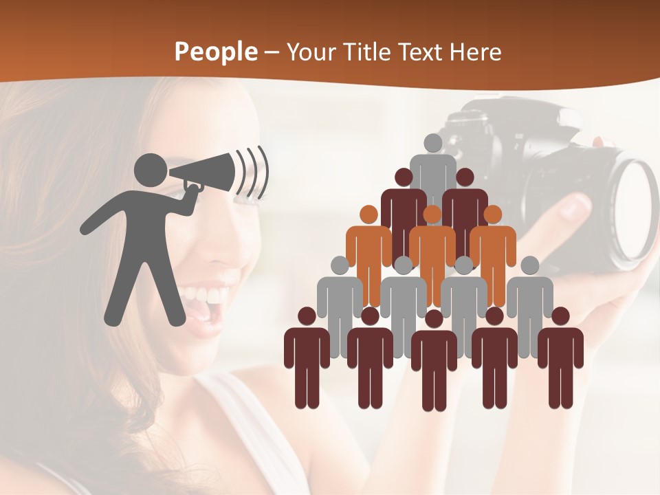 Attractive Comfortable Portrait PowerPoint Template