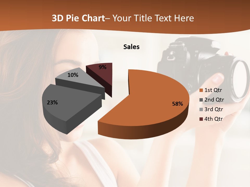 Attractive Comfortable Portrait PowerPoint Template
