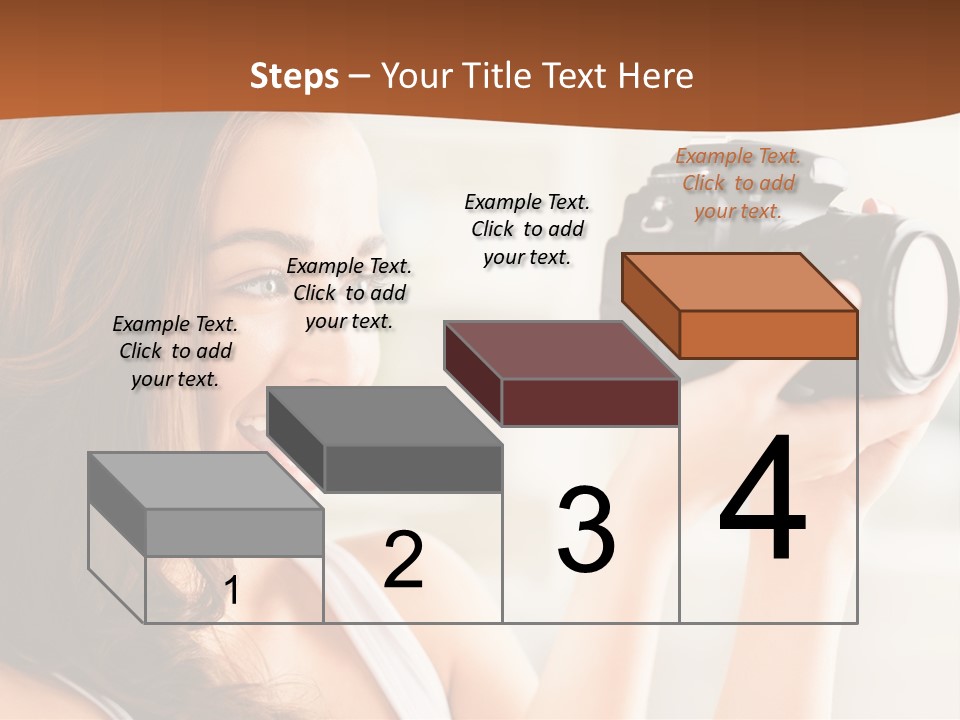 Attractive Comfortable Portrait PowerPoint Template