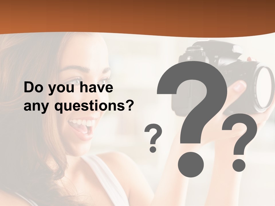 Attractive Comfortable Portrait PowerPoint Template