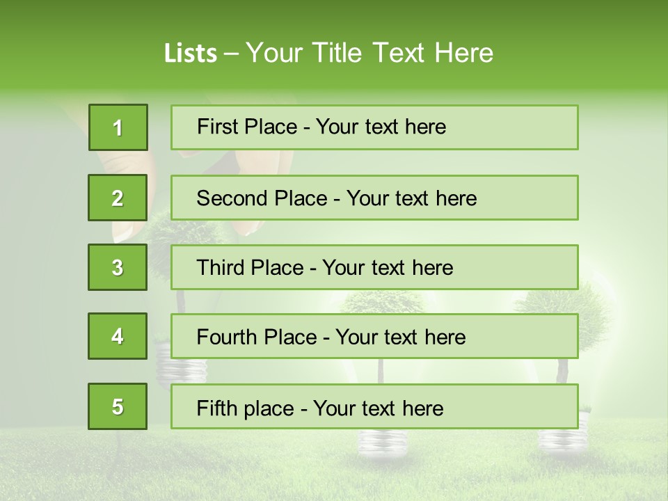 Grass Good Environment PowerPoint Template