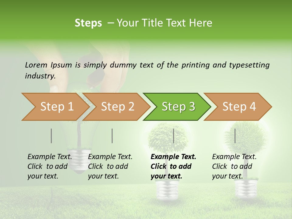 Grass Good Environment PowerPoint Template