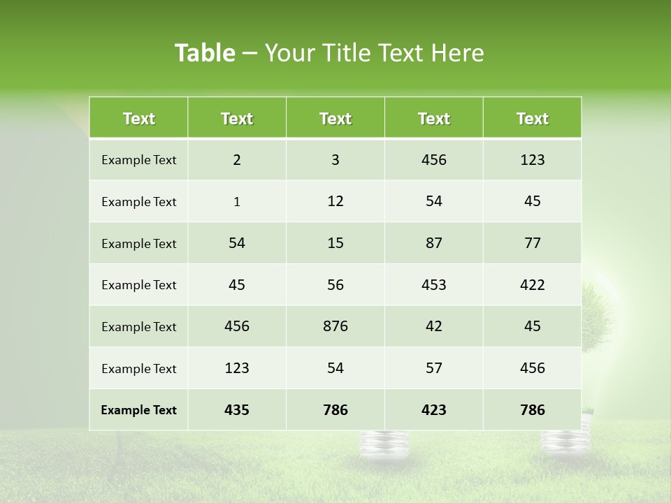 Grass Good Environment PowerPoint Template