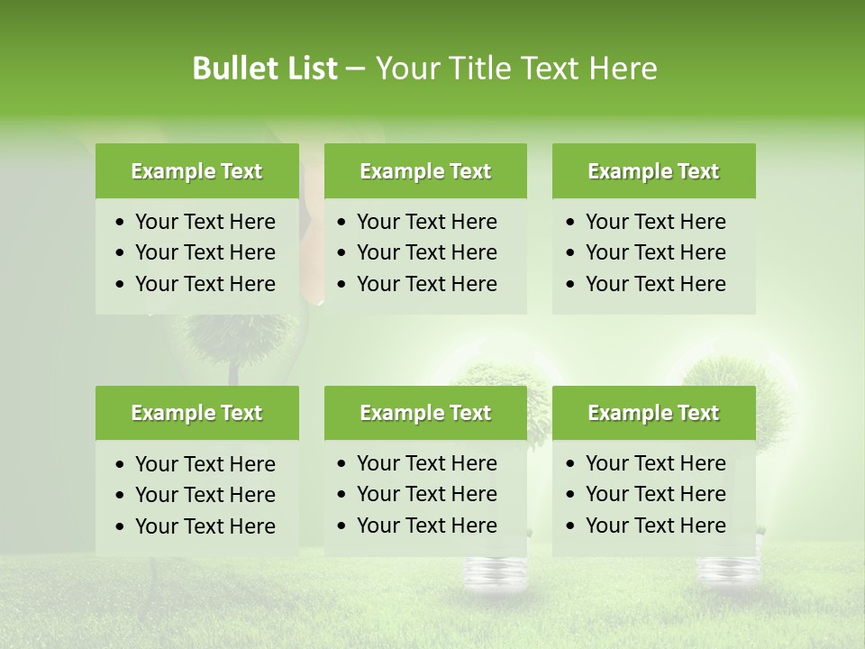 Grass Good Environment PowerPoint Template